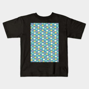 Sea urchins in turquoise, yellow , white and purple Kids T-Shirt